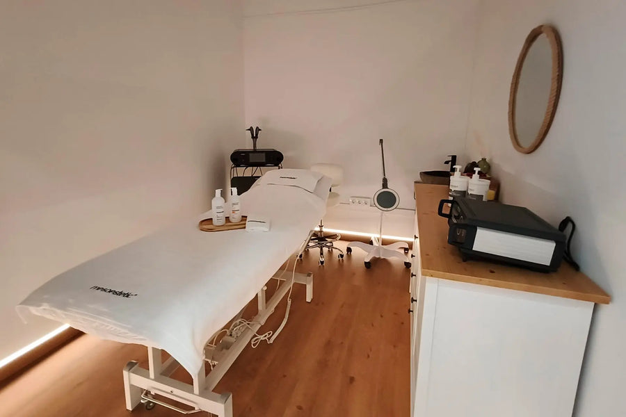 Cabina de tratamientos de Glo&Beauty Studio en Badalona